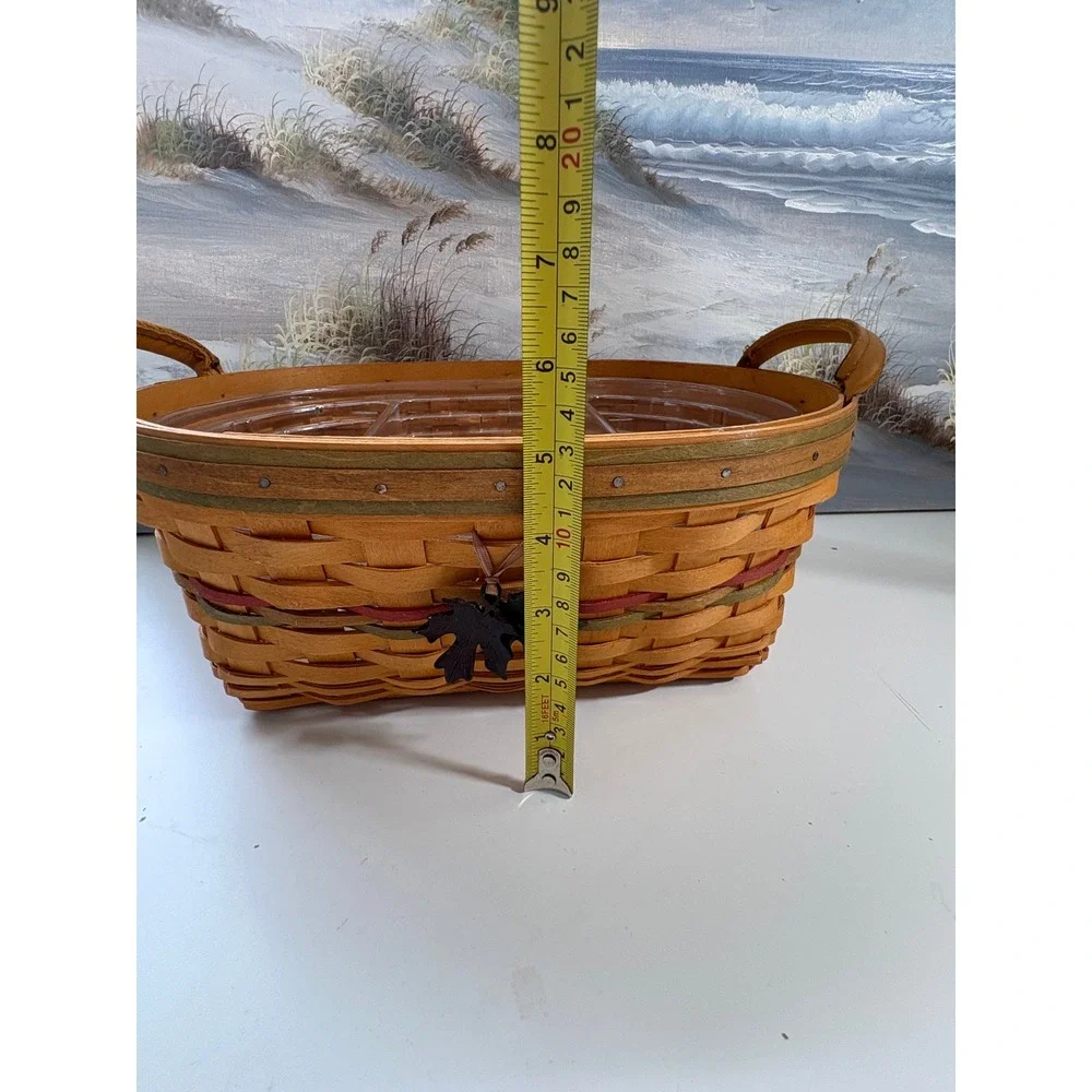 Longaberger 2001 Autumn Reflections Large Daily Blessings Basket with Protector